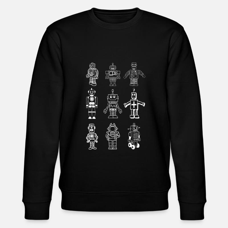 Robots Robotisc Engeneering - Stanley/Stella Unisex Bio-Sweatshirt CHANGER - Schwarz