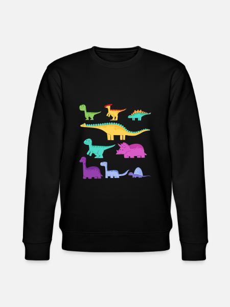 Typer af dinosaurer Dino - Stanley/Stella økologisk unisex-sweatshirt CHANGER  - sort