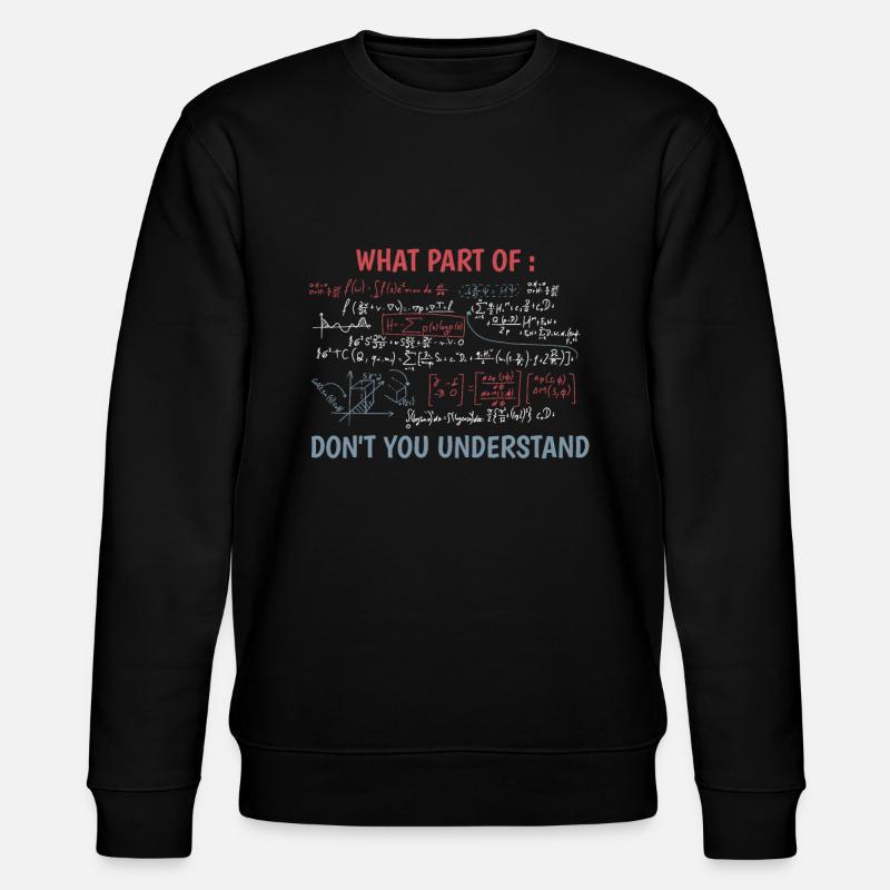 Funny Complex Equation Math Teacher - Stanley/Stella CHANGER Unisex Organic Sweatshirt - black