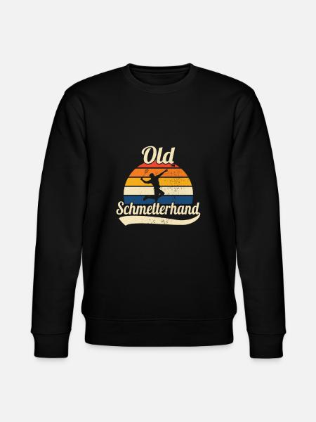 Badminton Old Schmetterhand Retro - Stanley/Stella Unisex Bio-Sweatshirt CHANGER - Schwarz