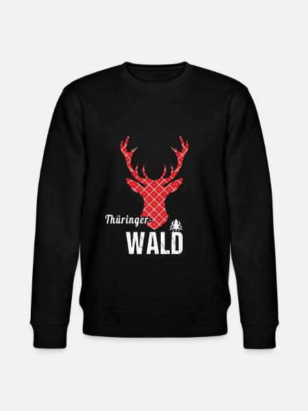 Thüringer Wald Hirsch - Stanley/Stella Unisex Bio-Sweatshirt CHANGER - Schwarz