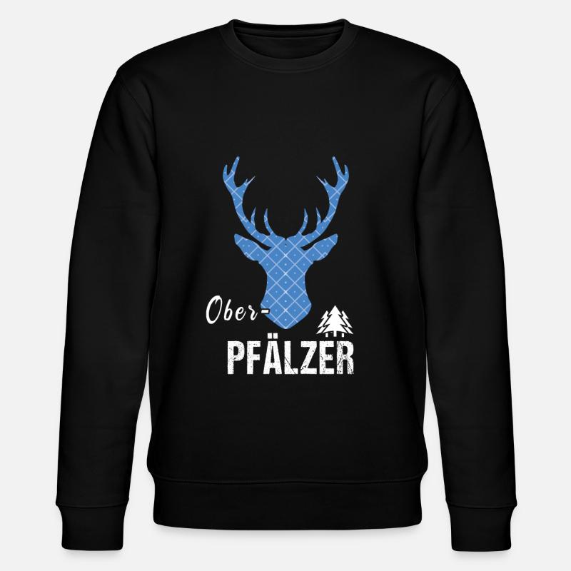 Oberpfälzer Hirsch - Stanley/Stella Unisex Bio-Sweatshirt CHANGER  - Schwarz