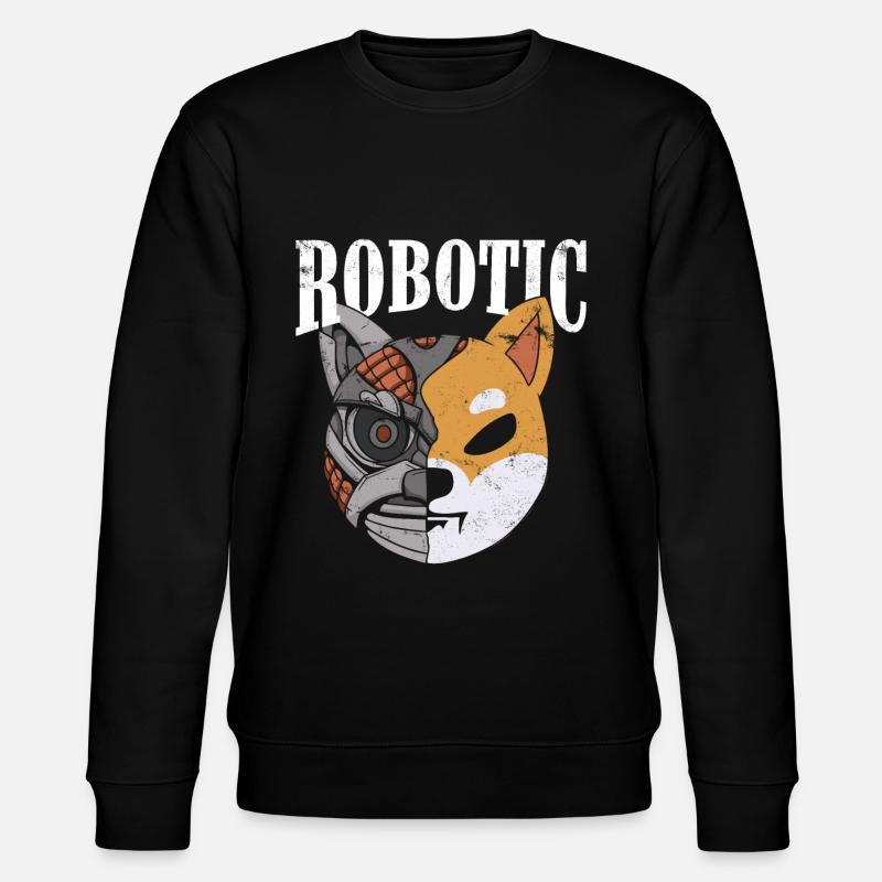 Roboterdesign Für Roboteringenieur Oder Fans - Stanley/Stella Unisex Bio-Sweatshirt CHANGER - Schwarz