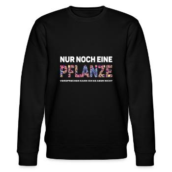 Nur noch eine Pflanze - Stanley/Stella Unisex Bio-Sweatshirt CHANGER  - Schwarz - Vorne - Nik (191cm) & Marisol (170cm)