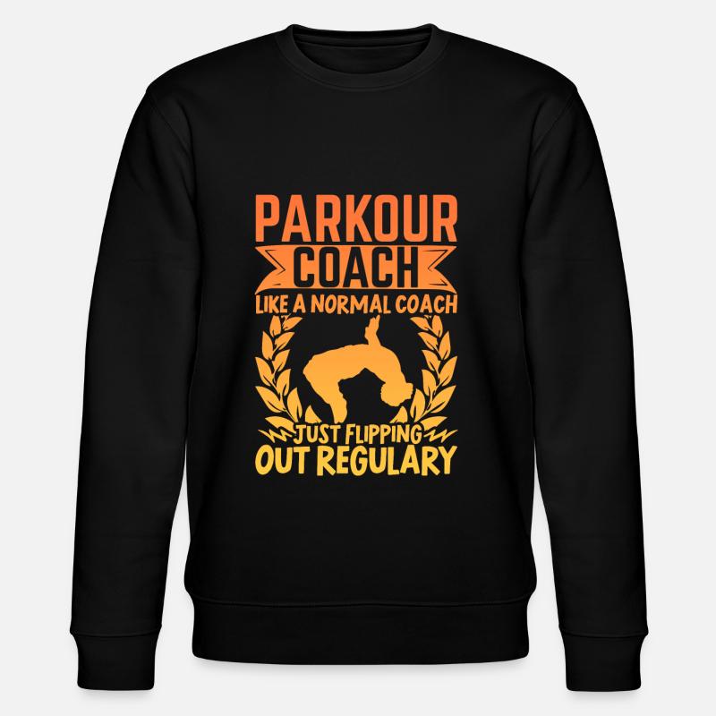 Parkour Freerunning Traceur - Stanley/Stella Unisex Bio-Sweatshirt CHANGER  - Schwarz