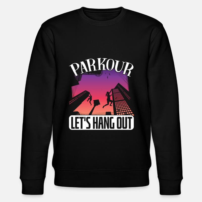 Parkour Freerunning Traceur - Stanley/Stella Unisex Bio-Sweatshirt CHANGER  - Schwarz