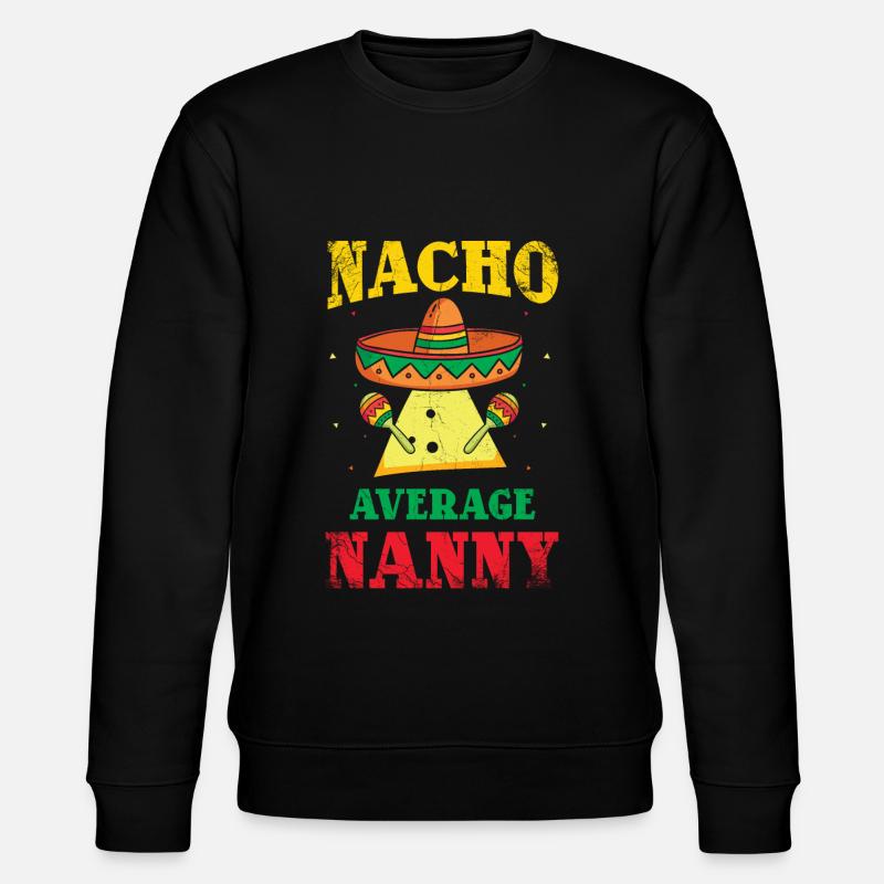 Nacho, Durchschnittliches Kindermädchen Für - Stanley/Stella Unisex Bio-Sweatshirt CHANGER  - Schwarz