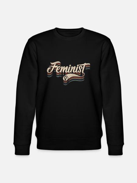 Feminist design for feminists - Stanley/Stella CHANGER Unisex Organic Sweatshirt - black