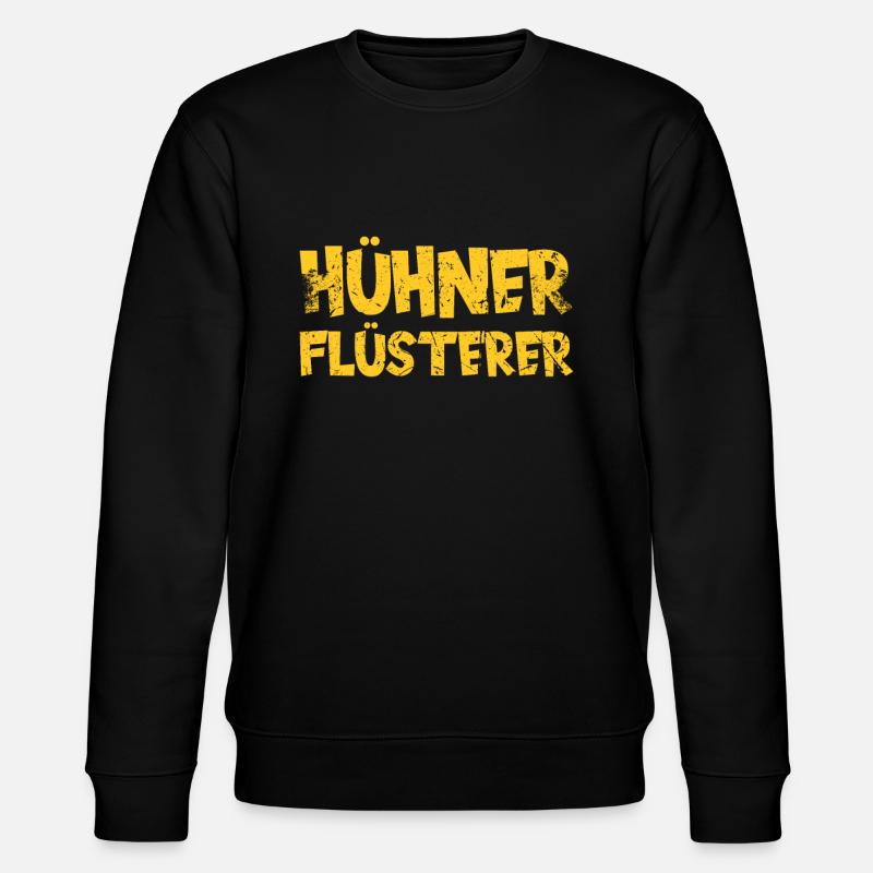 Hühnerflüsterer. Huhn - Stanley/Stella Unisex Bio-Sweatshirt CHANGER  - Schwarz
