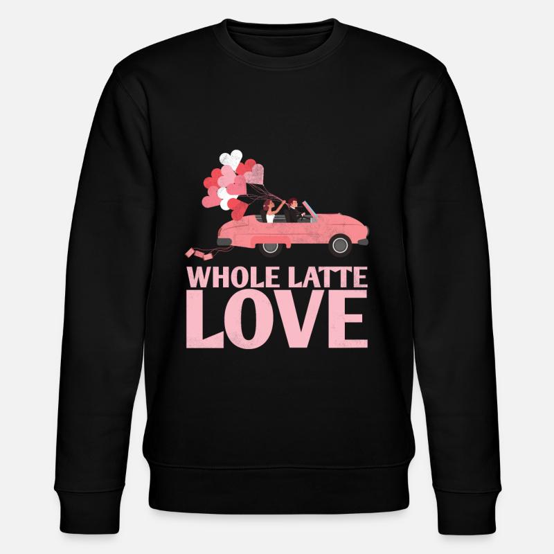 Latte-Liebes-ehe-design entier pour mariés - Sweat bio CHANGER Stanley/Stella Unisexe - noir