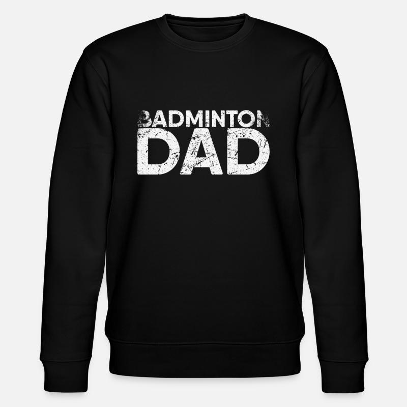Badminton-vati For badminton lovers - Stanley/Stella CHANGER Unisex Organic Sweatshirt - black