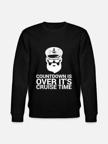 Het aftellen is voorbij, het is cruisetijd - Stanley/Stella Uniseks bio-sweatshirt CHANGER  - zwart