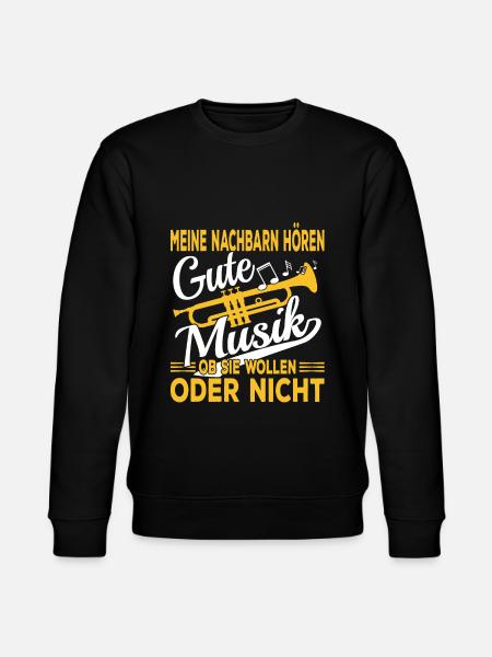 Trompete Musiker - Stanley/Stella Unisex Bio-Sweatshirt CHANGER - Schwarz