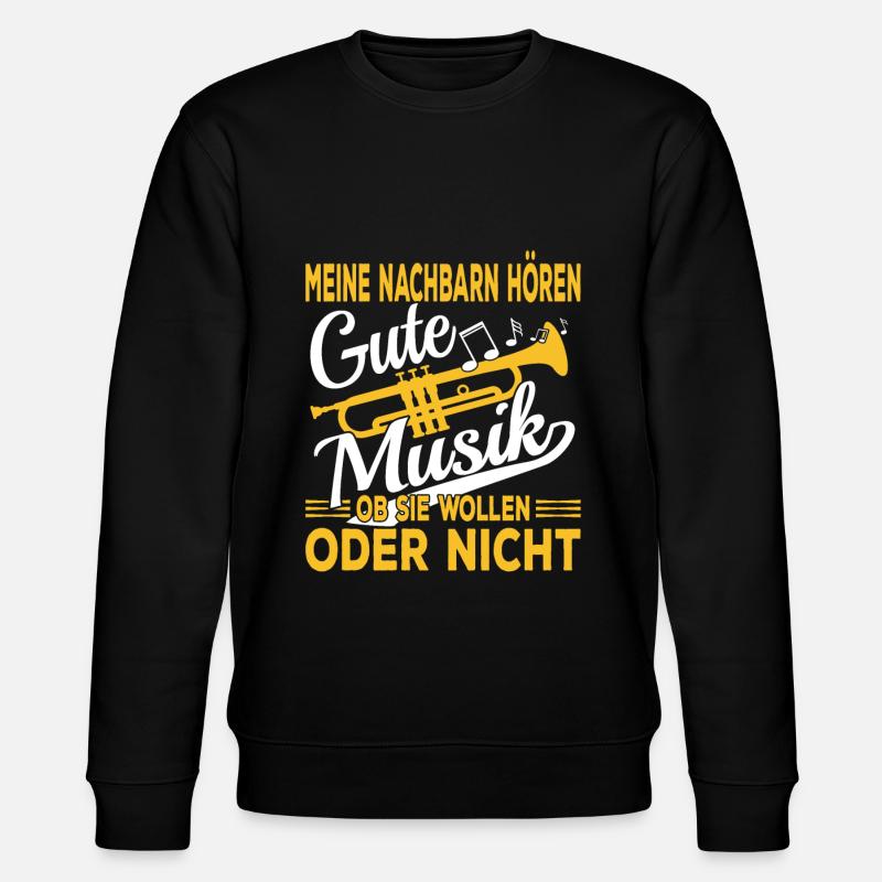 Trompete Musiker - Stanley/Stella Unisex Bio-Sweatshirt CHANGER  - Schwarz