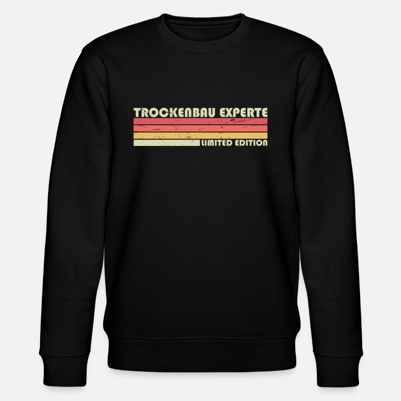 Trockenbau - Stanley/Stella Unisex Bio-Sweatshirt CHANGER  - Schwarz