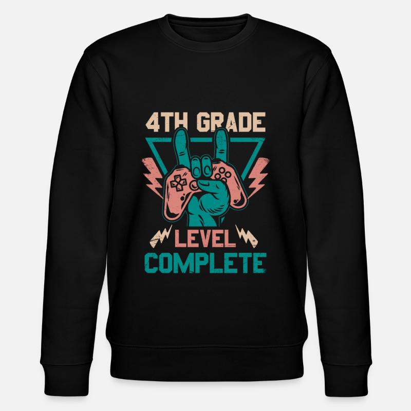 4th grade completed - Stanley/Stella CHANGER Unisex Organic Sweatshirt - black