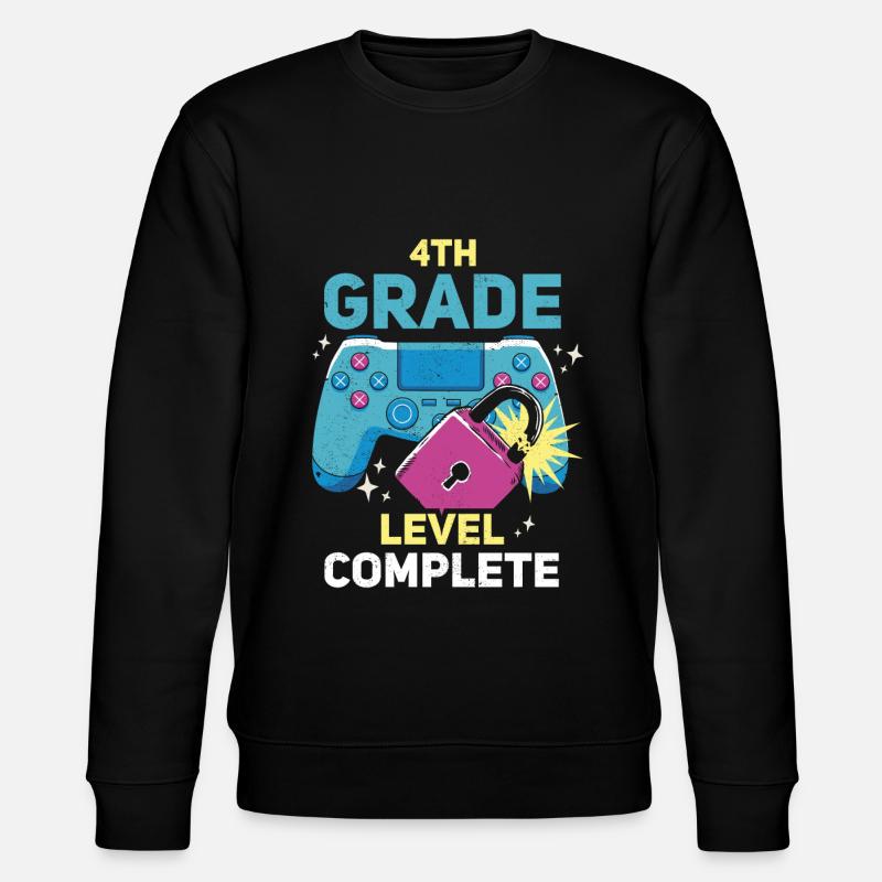 4th grade completed - Stanley/Stella CHANGER Unisex Organic Sweatshirt - black