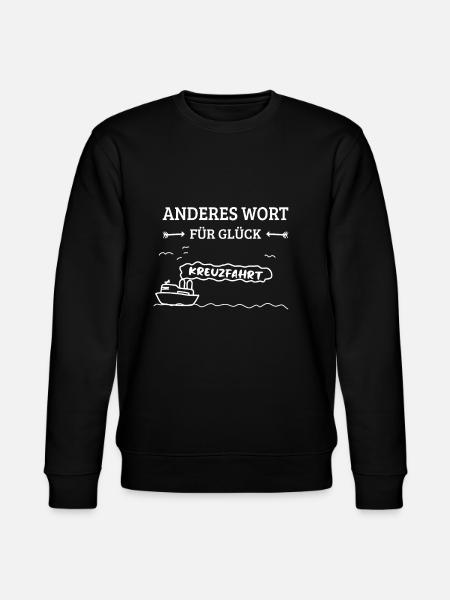 Kreuzfahrt Glück - Stanley/Stella Unisex Bio-Sweatshirt CHANGER - Schwarz