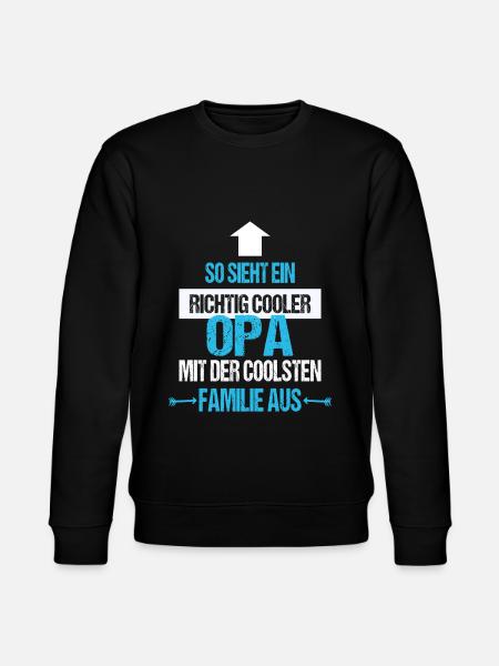 So sieht ein richtig cooler Opa aus - Stanley/Stella Unisex Bio-Sweatshirt CHANGER - Schwarz