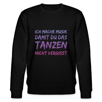Disco Discjockey Musik selber machen - Stanley/Stella Unisex Bio-Sweatshirt CHANGER  - Schwarz - Vorne - Nik (191cm) & Marisol (170cm)