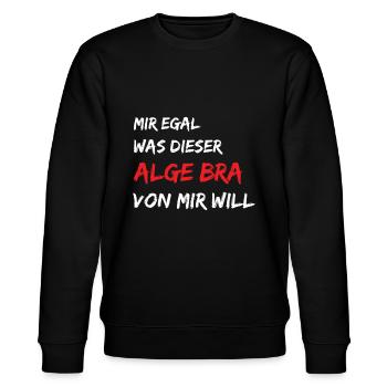 Schüler Algebra Mathematik - Stanley/Stella Unisex Bio-Sweatshirt CHANGER  - Schwarz - Vorne - Nik (191cm) & Marisol (170cm)