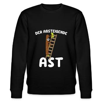 Der absteigende Ast - Stanley/Stella Unisex Bio-Sweatshirt CHANGER  - Schwarz - Vorne - Nik (191cm) & Marisol (170cm)