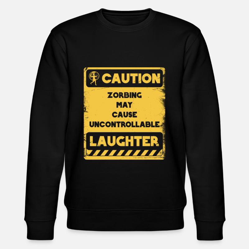 Zorbing Kann Unkontrollierbares Lachen - Stanley/Stella Unisex Bio-Sweatshirt CHANGER  - Schwarz