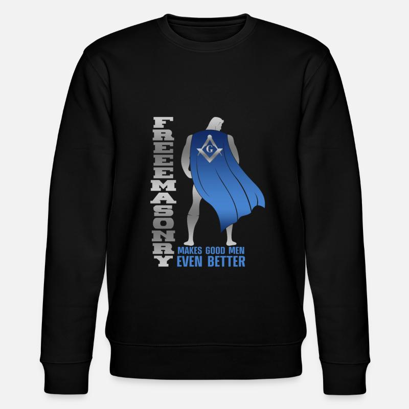 Masonic Freemasonry Fraternal - Stanley/Stella Unisex Bio-Sweatshirt CHANGER  - Schwarz