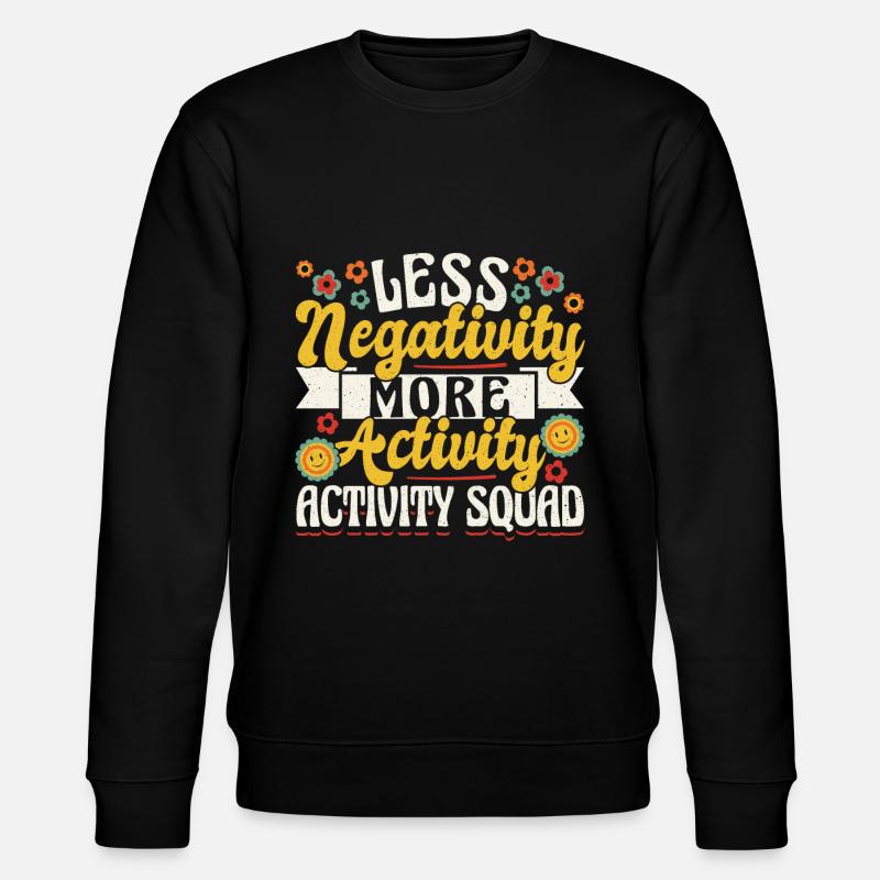 Groovy Activity Director Activity - Stanley/Stella Unisex Bio-Sweatshirt CHANGER  - Schwarz