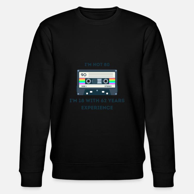 Retro -sarkastisches Alter Spruche - Stanley/Stella Unisex Bio-Sweatshirt CHANGER - Schwarz
