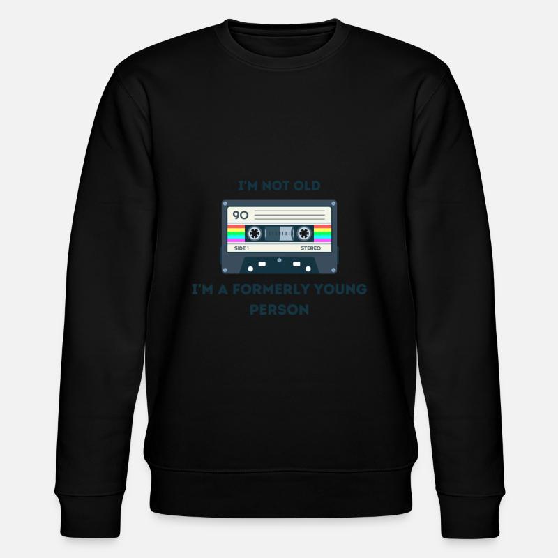 Retro -sarkastisches Alter Spruche - Stanley/Stella Unisex Bio-Sweatshirt CHANGER  - Schwarz