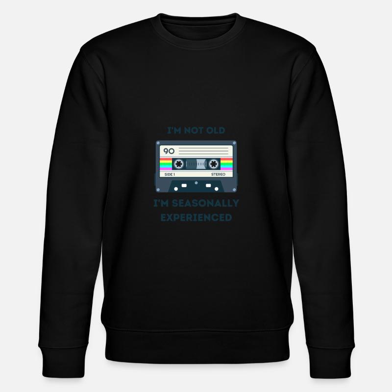 Retro -sarkastisches Alter Spruche - Stanley/Stella Unisex Bio-Sweatshirt CHANGER  - Schwarz