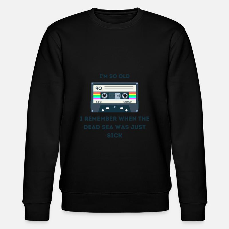 Retro -sarkastisches Alter Spruche - Stanley/Stella Unisex Bio-Sweatshirt CHANGER  - Schwarz