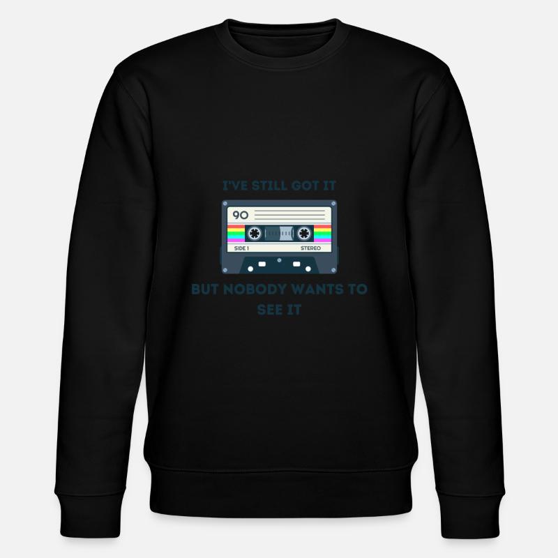 Retro -sarkastisches Alter Spruche - Stanley/Stella Unisex Bio-Sweatshirt CHANGER  - Schwarz
