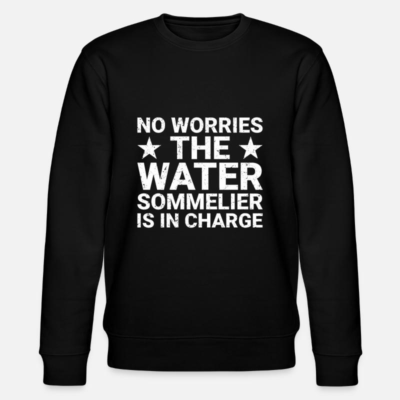 Sommelier de l’eau - Sweat bio CHANGER Stanley/Stella Unisexe - noir