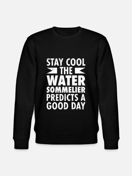 Water Sommelier - Stanley/Stella CHANGER Unisex Organic Sweatshirt - black