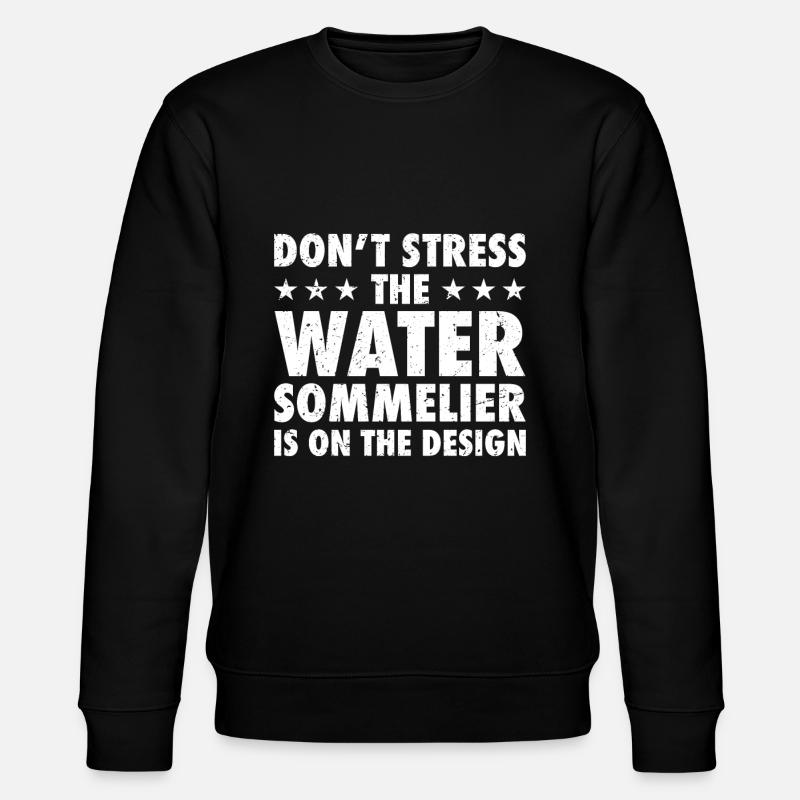 Sommelier de l’eau - Sweat bio CHANGER Stanley/Stella Unisexe - noir