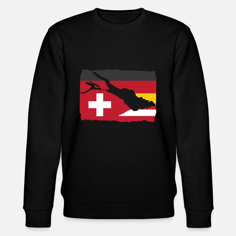 Urlaubsregion Bodensee Deutschland Schweiz Austria - Stanley/Stella Unisex Bio-Sweatshirt CHANGER  - Schwarz