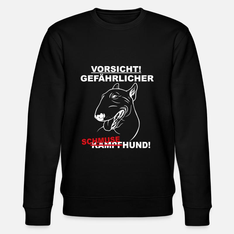 Bullterrier Bully Miniatur Bullterrier Spruch - Stanley/Stella Unisex Bio-Sweatshirt CHANGER  - Schwarz