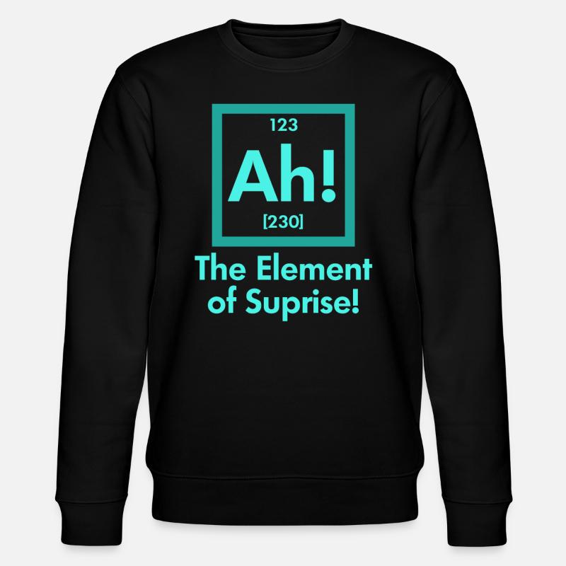 Science nerd physics - Stanley/Stella CHANGER Unisex Organic Sweatshirt - black