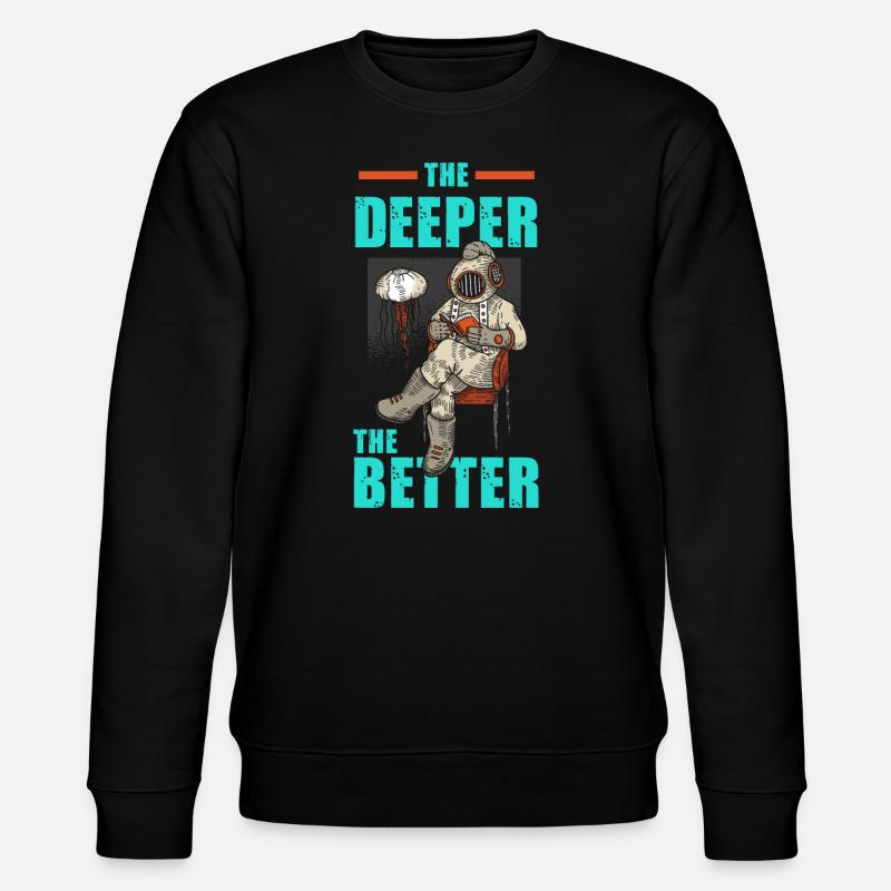 Diver diving course gift - Stanley/Stella CHANGER Unisex Organic Sweatshirt - black