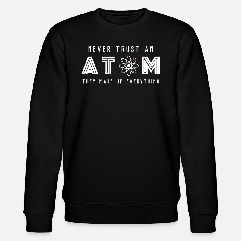 Wissenschaft Atom Science - Stanley/Stella Unisex Bio-Sweatshirt CHANGER  - Schwarz