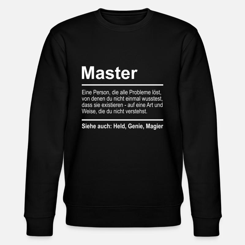 Master - Stanley/Stella CHANGER Unisex Organic Sweatshirt - black