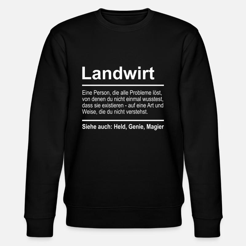 Farmer - Stanley/Stella CHANGER Unisex Organic Sweatshirt - black