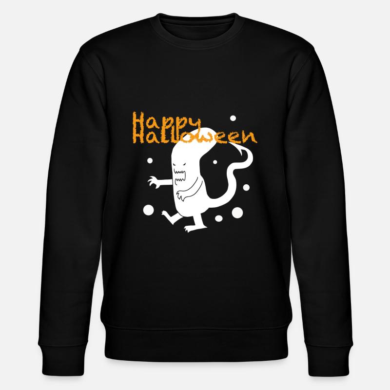 Halloween monstre blanc - Sweat bio CHANGER Stanley/Stella Unisexe - noir