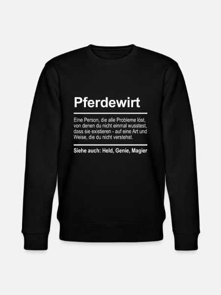 Pferdewirt - Stanley/Stella Unisex Bio-Sweatshirt CHANGER  - Schwarz
