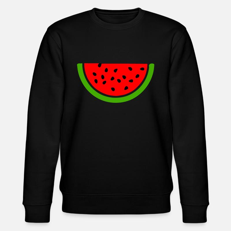 Wassermelone - Stanley/Stella Unisex Bio-Sweatshirt CHANGER  - Schwarz