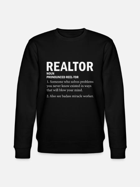 Realtor Real Estate Agent - Stanley/Stella CHANGER Unisex Organic Sweatshirt - black