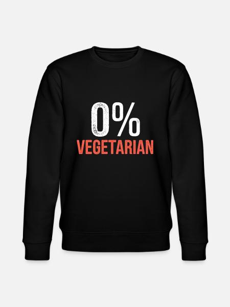 0% Vegetarian 8 - Stanley/Stella Unisex Bio-Sweatshirt CHANGER  - Schwarz
