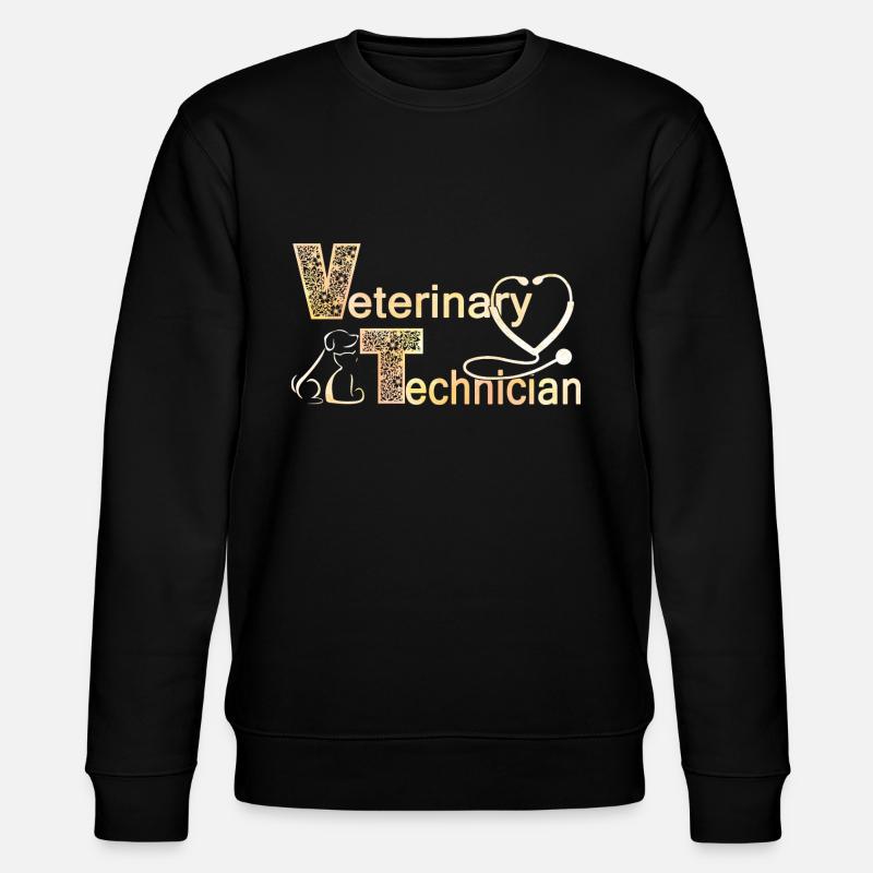 Veterinary Technician Vet Tech - Stanley/Stella CHANGER Unisex Organic Sweatshirt - black